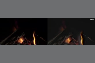 a thumdnail for published video. fire flames