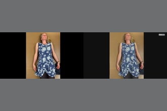 a thumdnail for published video. Ultimate magnification makes both the breathing clearer and the effects of movement from the handheld camera.