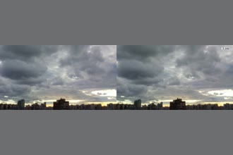 a thumdnail for published video. Clouds. Saint P