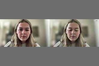 a thumdnail for published video. me not moving, blurred background