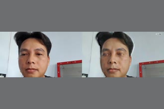 a thumdnail for published video. color magnification to amplify the color changing