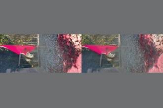 a thumdnail for published video. A small flag in the road
