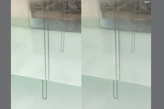 a thumdnail for published video. Wavesprobesare supposed to be static to make a precise measurement of the water height, but incorrect setup can have them vibrate at high frequency, Matlab low pass filter is necessary.