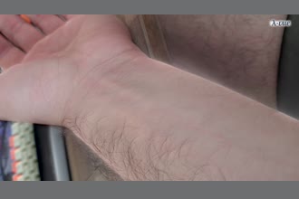 a thumdnail for published video. Shots of wrist demonstrating pulse