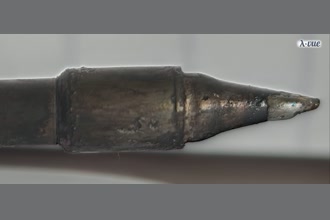 a thumdnail for published video. Soldering iron heating up