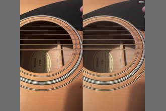 a thumdnail for published video. Guitar String